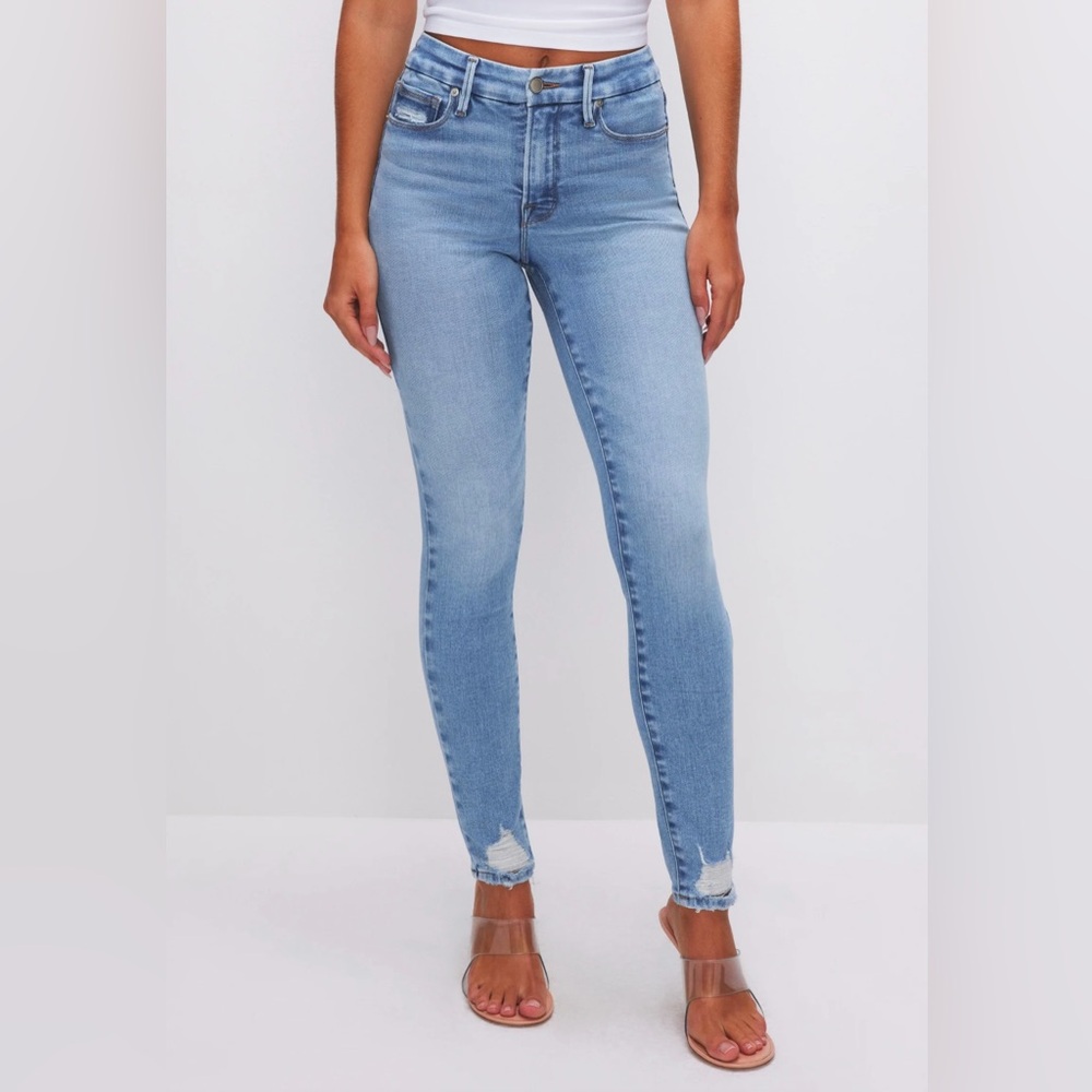 GOOD AMERICAN Soft-Tech Good Leg Skinny Jeans Indigo 506 Size 10/30